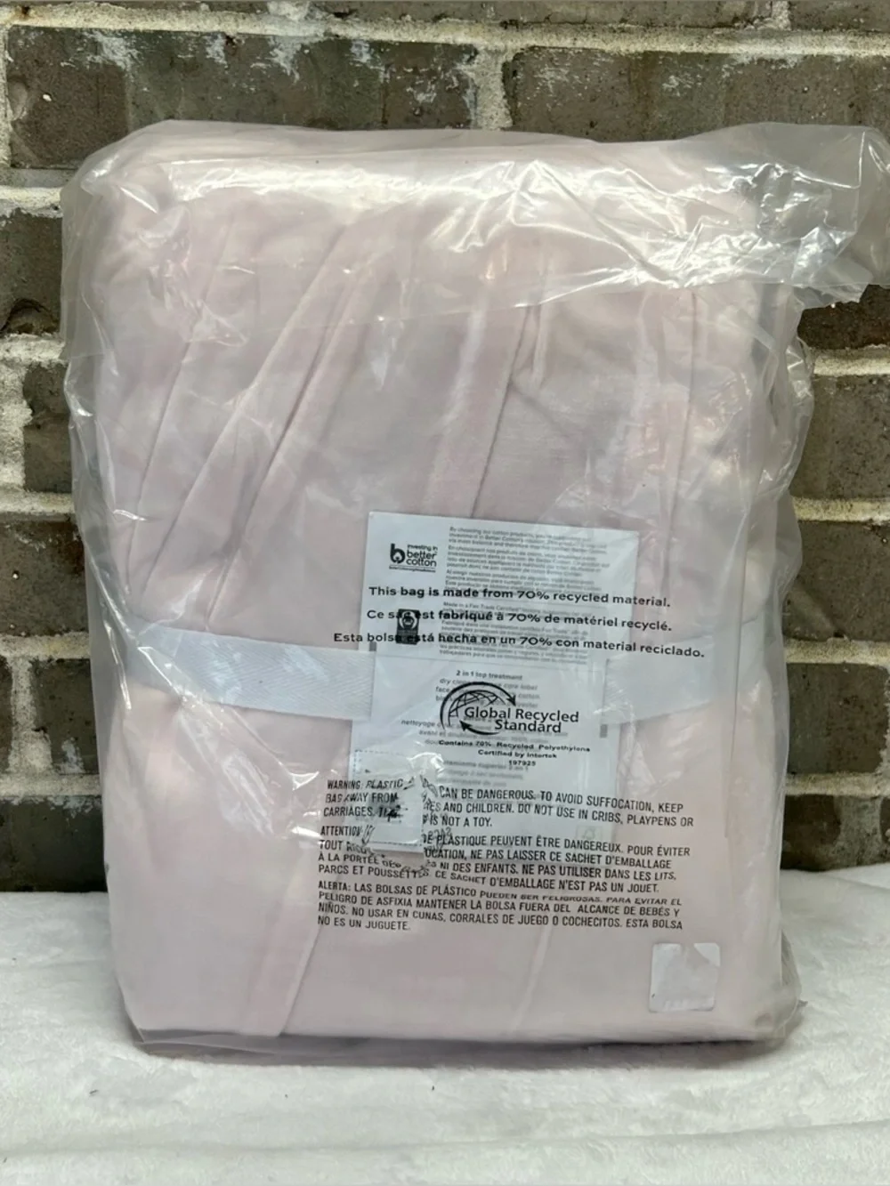 Pottery Barn Classic Velvet Smocked Top Blackout Curtain Blush Pink 52 x 63 NWT